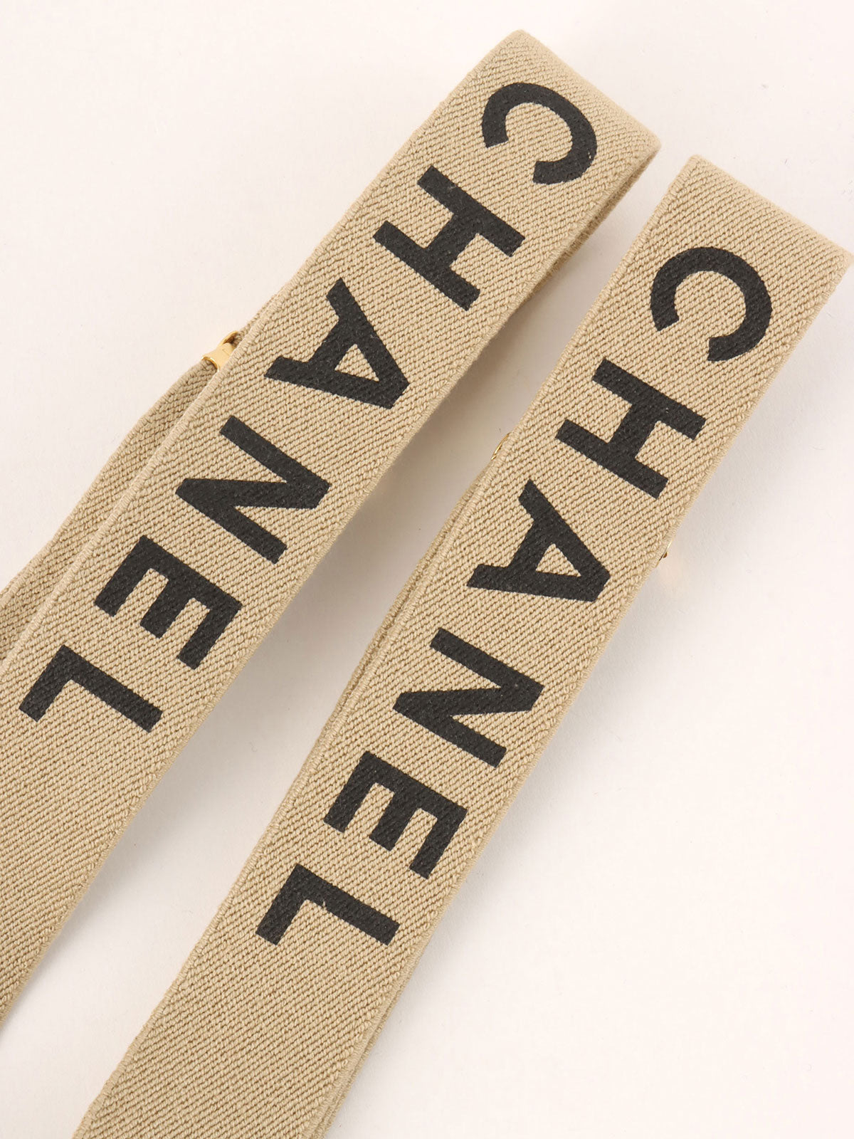 Logo Suspenders Beige