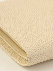 2000年頃製 キャビアスキンCCマークステッチロングウォレット アイボリー