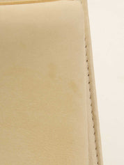 2000年頃製 キャビアスキンCCマークステッチロングウォレット アイボリー