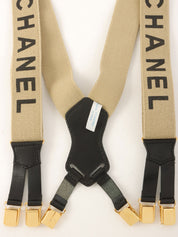 米色Logo吊带