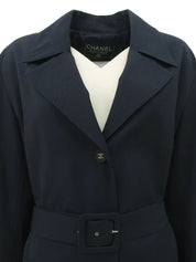 CC Mark Button Long Coat Navy