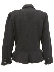 2006 Silk CC Mark Button Jacket Black