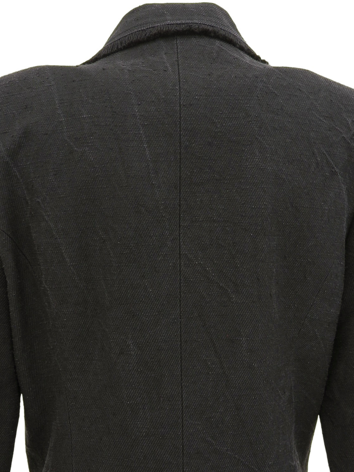 2006 Silk CC Mark Button Jacket Black