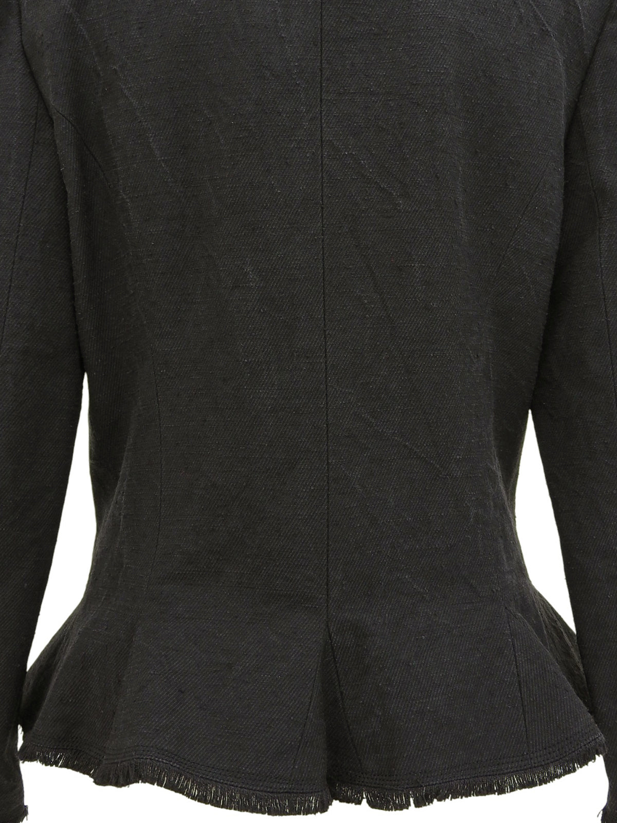 2006 Silk CC Mark Button Jacket Black