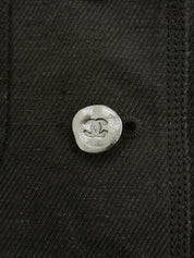 2006 Silk CC Mark Button Jacket Black