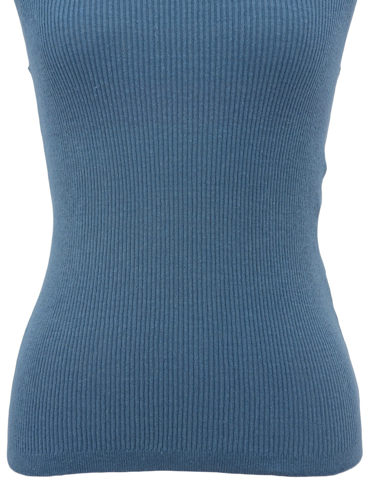 2013 CC mark button sleeveless knit top in blue