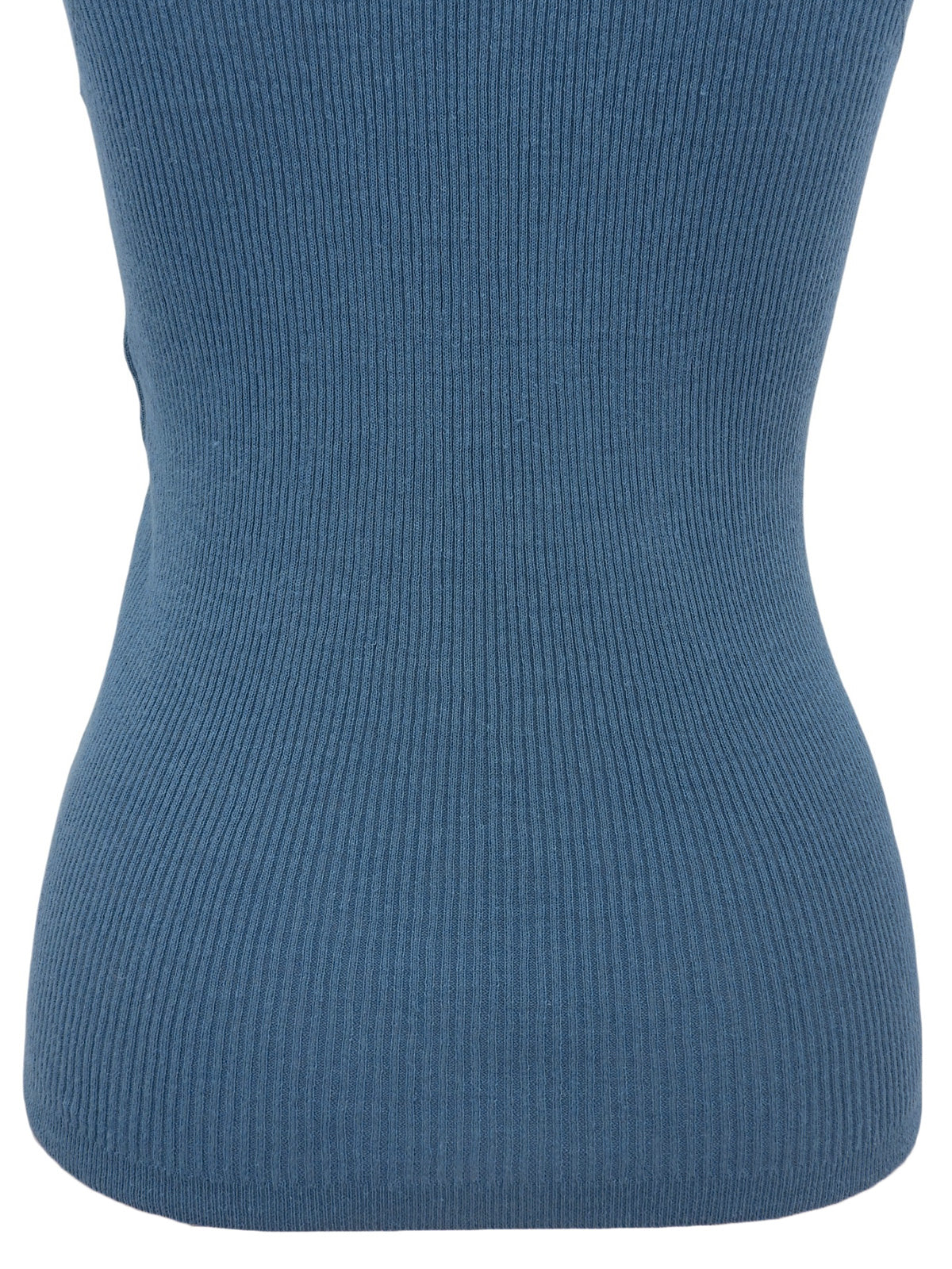 2013 CC mark button sleeveless knit top in blue