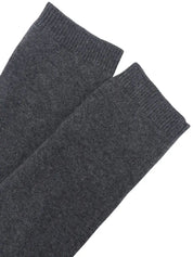 Cashmere logo button cardigan in grey