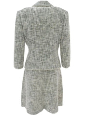 Tweed Vara Plate Set in White/Black