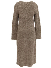 CCマークボタンウールロングコート アイボリー/マルチ