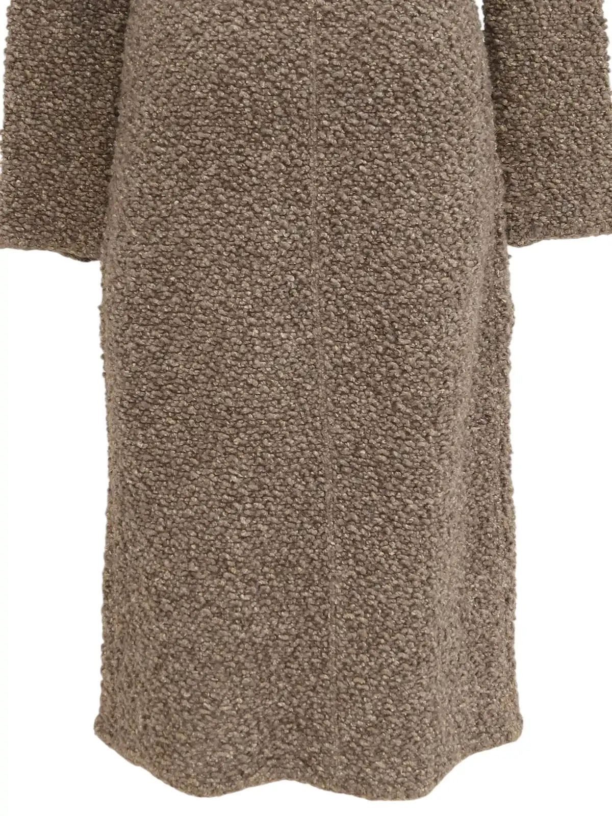 CCマークボタンウールロングコート アイボリー/マルチ