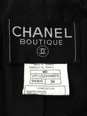 1996年製 ウールCCマークボタンジャケット ブラック