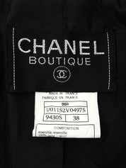 1996 Wool CC Mark Button Jacket Black