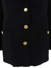1996 Wool CC Mark Button Jacket Black