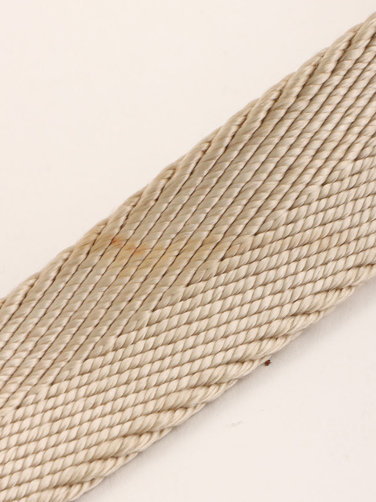 Macadam Pattern Logo Plate Shoulder Bag Beige