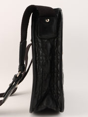 カナージュステッチショルダーバッグ　ブラック