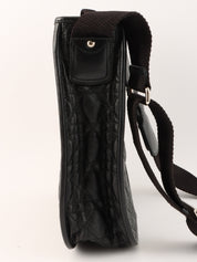 カナージュステッチショルダーバッグ　ブラック