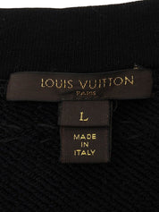 Ribbon Logo Charm Zip-Up Sweatshirt in Black