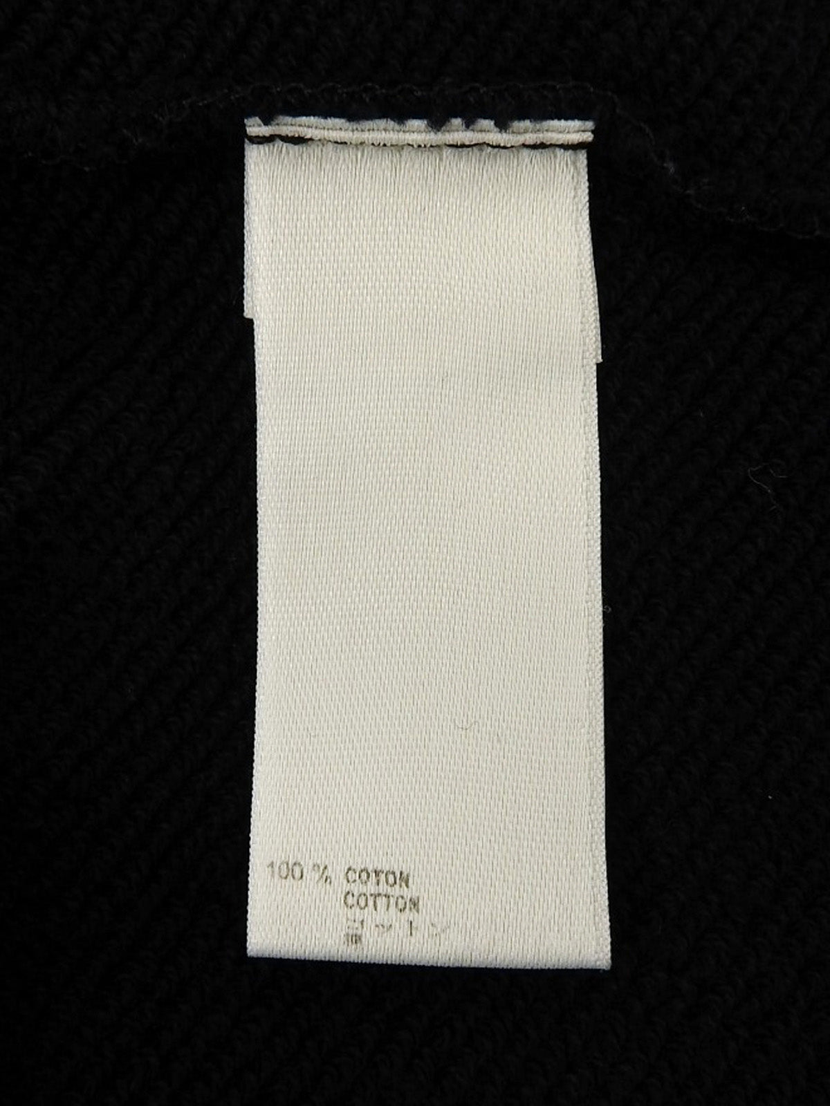 Ribbon Logo Charm Zip-Up Sweatshirt in Black