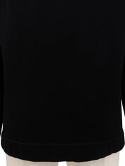 Ribbon Logo Charm Zip-Up Sweatshirt in Black