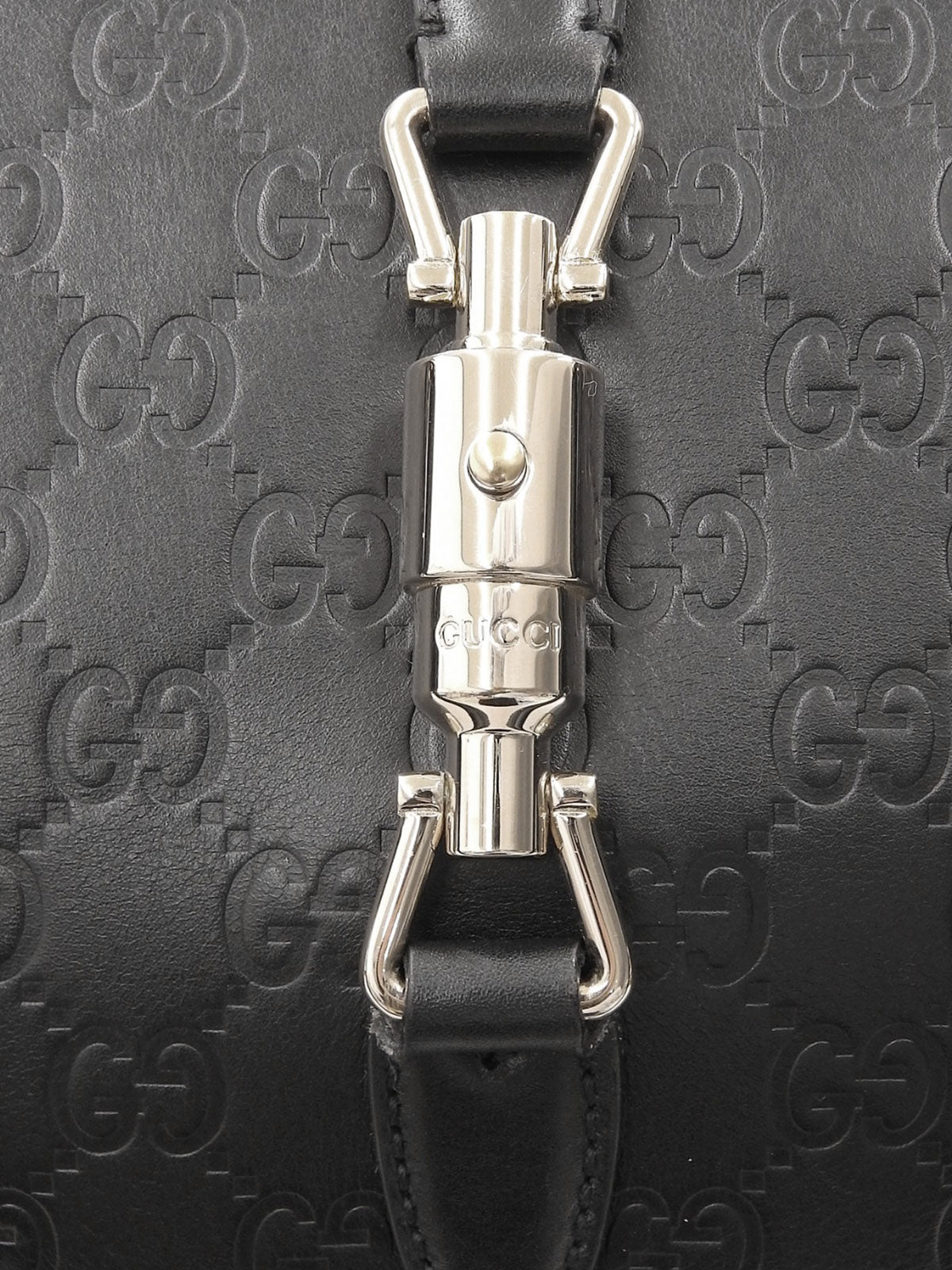 GG Pattern New Jackie Tote Bag Black