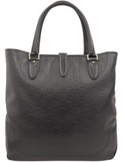 GG Pattern New Jackie Tote Bag Black