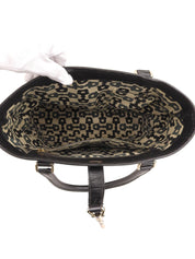 GG Pattern New Jackie Tote Bag Black
