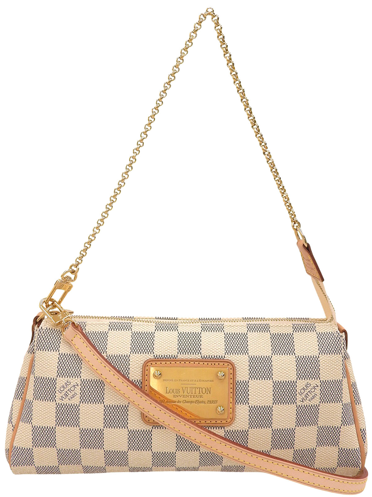 2010 Canvas Damier Eva Azur