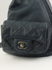 2013 Matelasse Stitch CC Turnlock Backpack, Navy