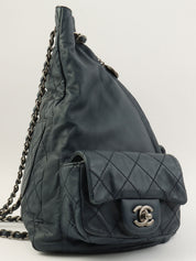 2013 Matelasse Stitch CC Turnlock Backpack, Navy