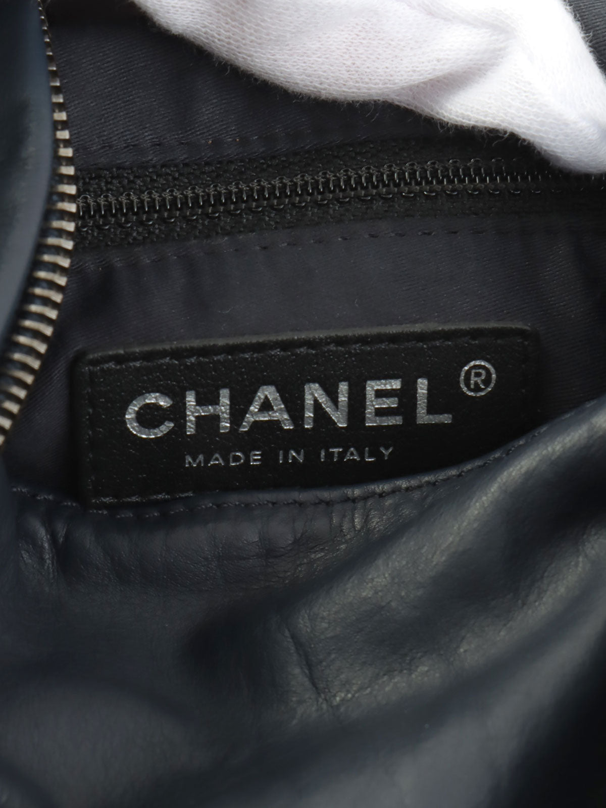 2013 Matelasse Stitch CC Turnlock Backpack, Navy