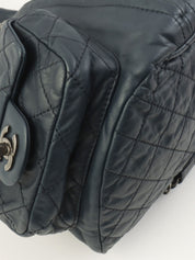 2013 Matelasse Stitch CC Turnlock Backpack, Navy