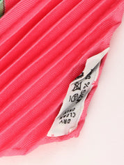 Jungle Love Pattern Pleated Scarf Pink/Multi
