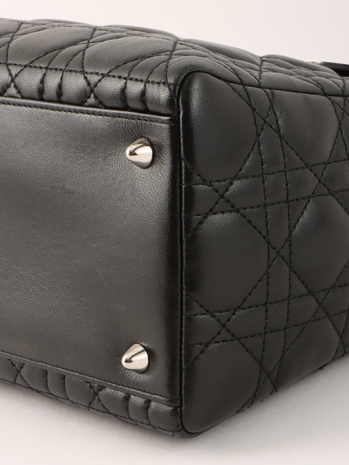 Lady Dior Cannage Stitch 2-Way Bag M Black