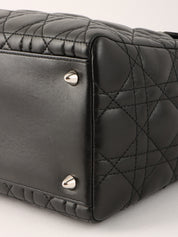 Lady Dior Cannage Stitch 2-Way Bag M Black