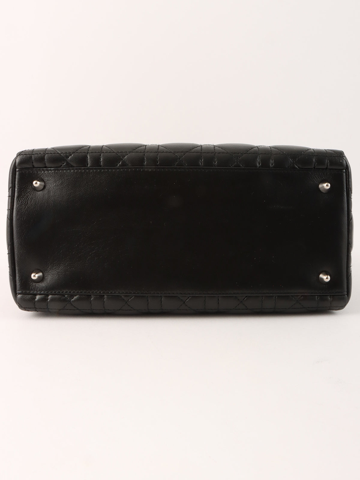 Lady Dior Cannage Stitch 2-Way Bag M Black