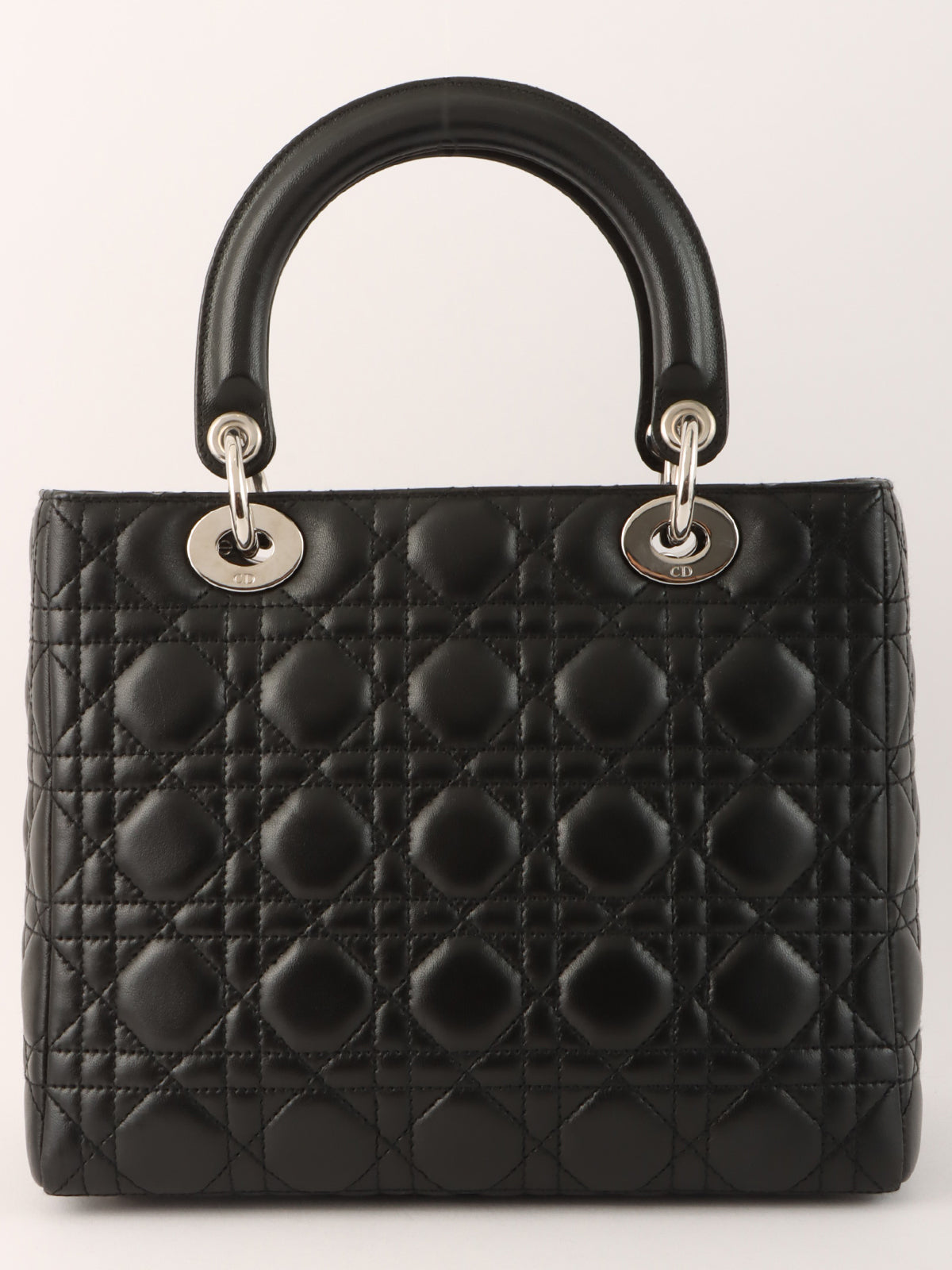 Lady Dior Cannage Stitch 2-Way Bag M Black