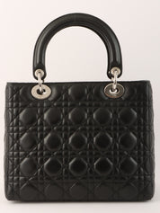 Lady Dior Cannage Stitch 2-Way Bag M Black