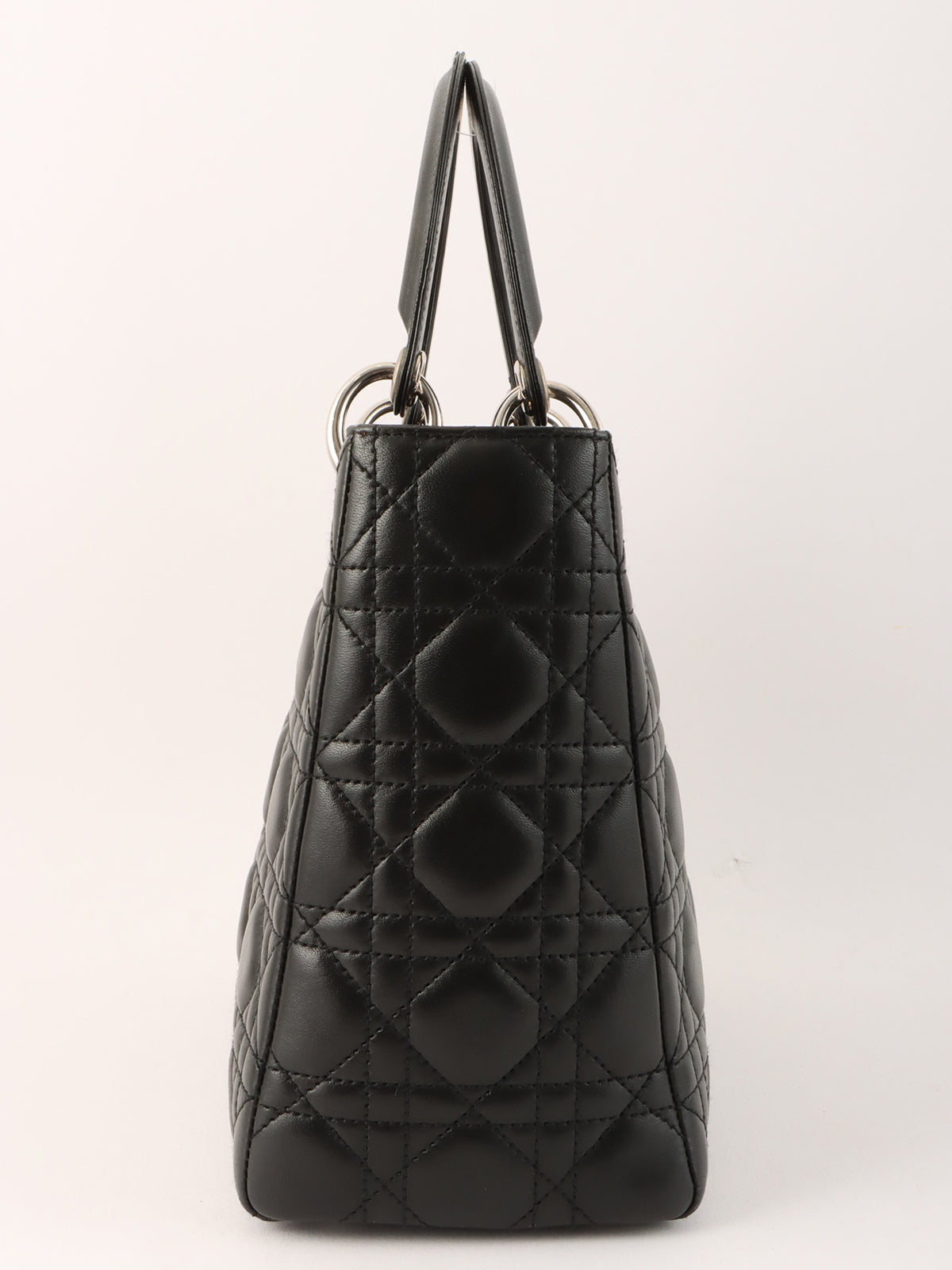 Lady Dior Cannage Stitch 2-Way Bag M Black