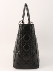 Lady Dior Cannage Stitch 2-Way Bag M Black