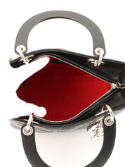 Lady Dior Cannage Stitch 2-Way Bag M Black