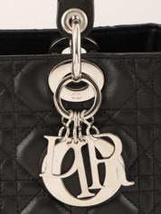 Lady Dior Cannage Stitch 2-Way Bag M Black