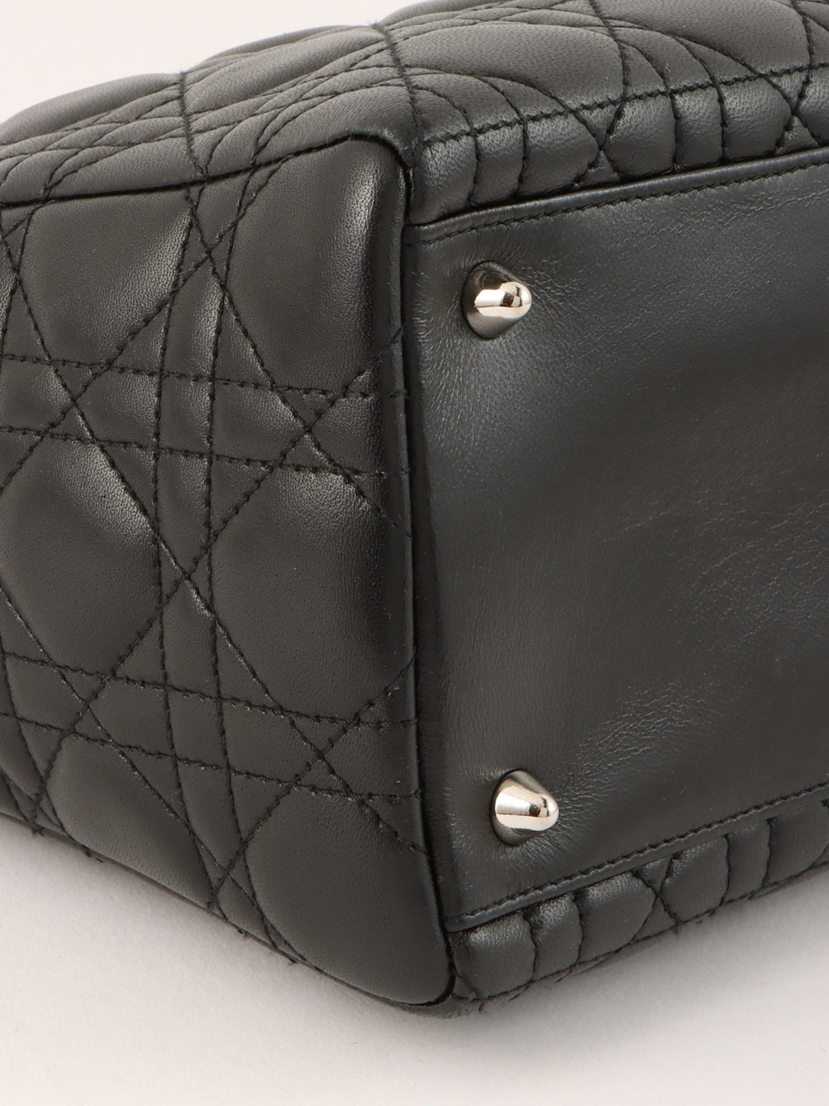 Lady Dior Cannage Stitch 2-Way Bag M Black