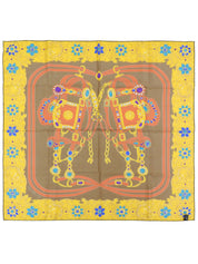 Jewelry Pattern Scarf Yellow/Beige