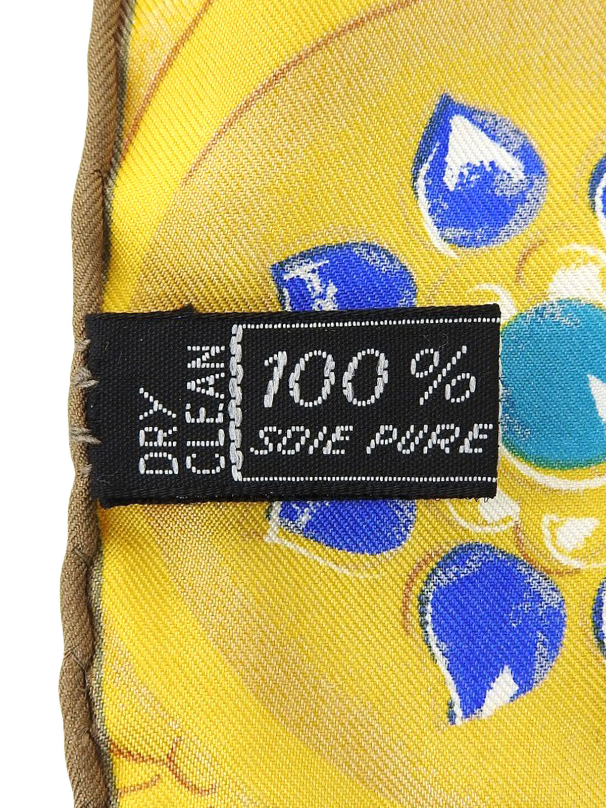 ジュエリーパターンスカーフ イエロー/ベージュ