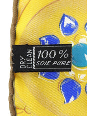 黄/米色珠宝图案围巾