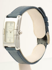 スクエアロゴフェイスウォッチ シルバー/ネイビー