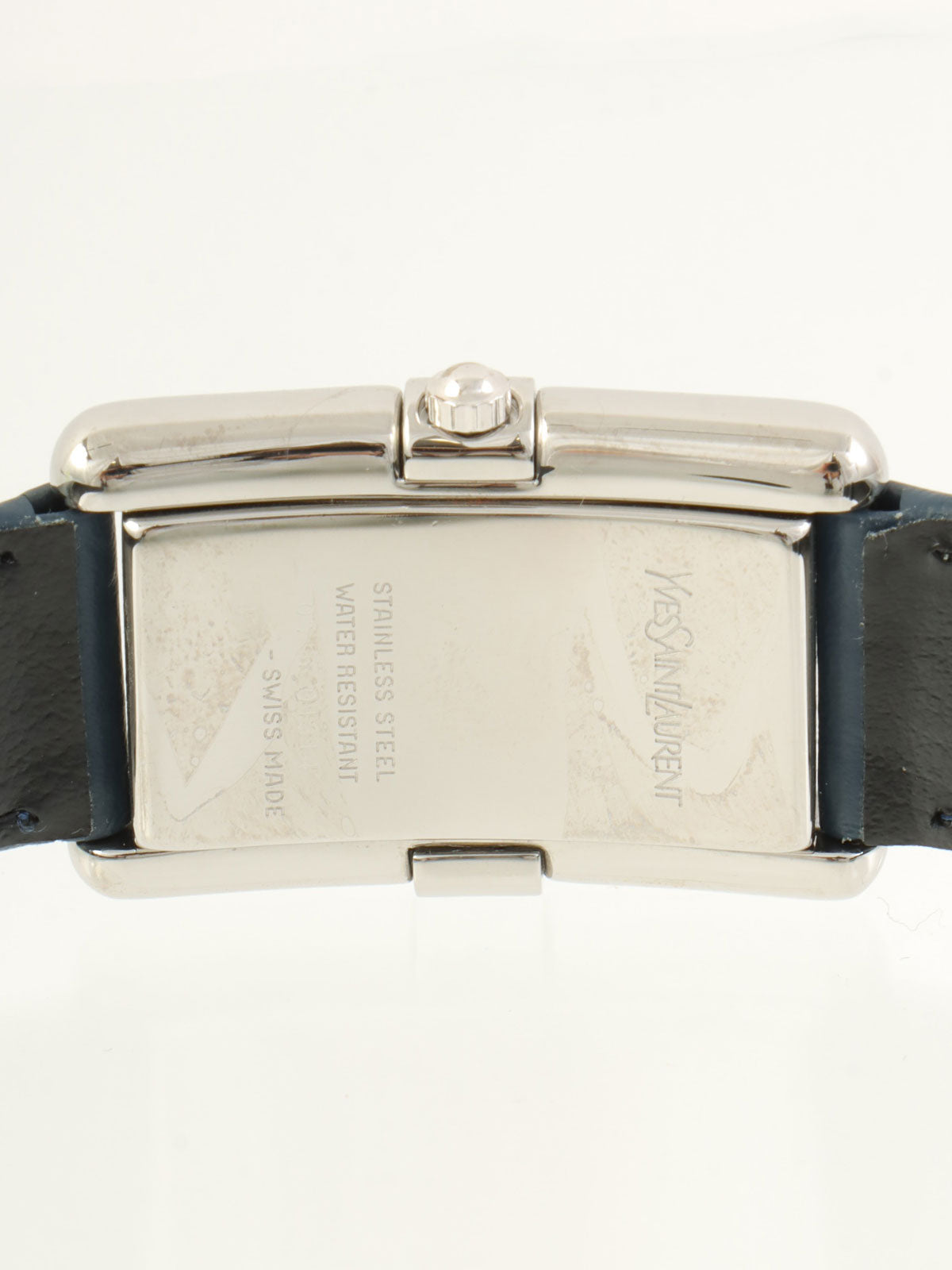 スクエアロゴフェイスウォッチ シルバー/ネイビー