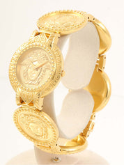 メデューサラウンドフェイスウォッチ ゴールド