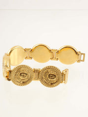 メデューサラウンドフェイスウォッチ ゴールド